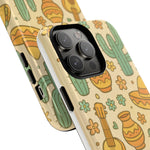 Mexico Hand-Drawn Cactus Pattern iPhone Case – Cute Desert Guitar & Sombrero Design | with MagSafe  Shamo's