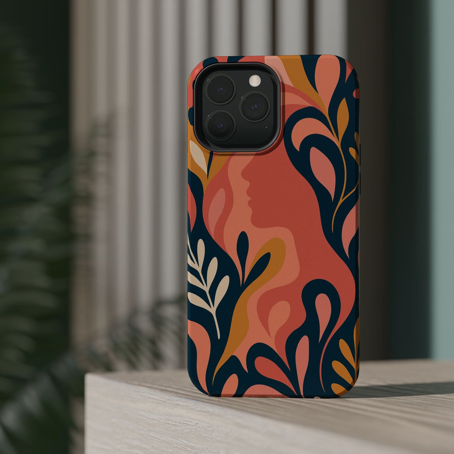 Floral Feminine Abstract MagSafe Impact-Resistant iPhone Case  Shamo's