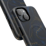 Midnight Marble iPhone Case with MagSafe - iPhone 17 / Glossy - Shamo's