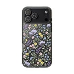 Clear Floral Impact-Resistant Phone Case — Pastel Wildflower Design