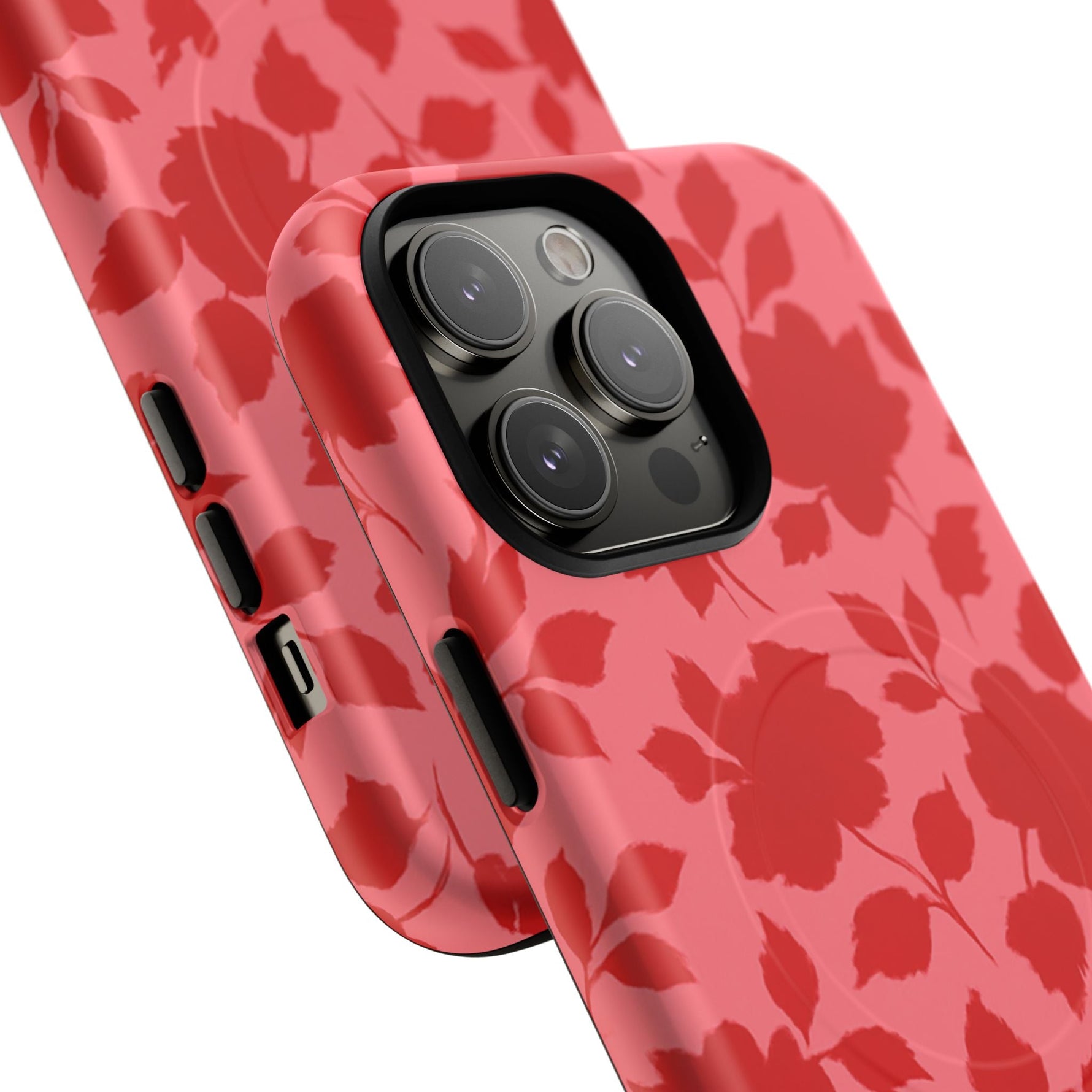 Red Floral Love iPhone Case (MagSafe compatible)  Shamo's
