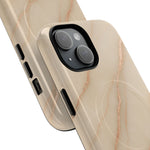 Luxury Series Marble Beige iPhone Case compatible with MagSafe - Shamo's