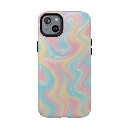Rainbow Marble Swirl iPhone Case with MagSafe - Shamo's