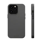 Charcoal Ink Black Solid Color Impact-Resistant iPhone Case | Slim Shockproof Magsafe-Compatible