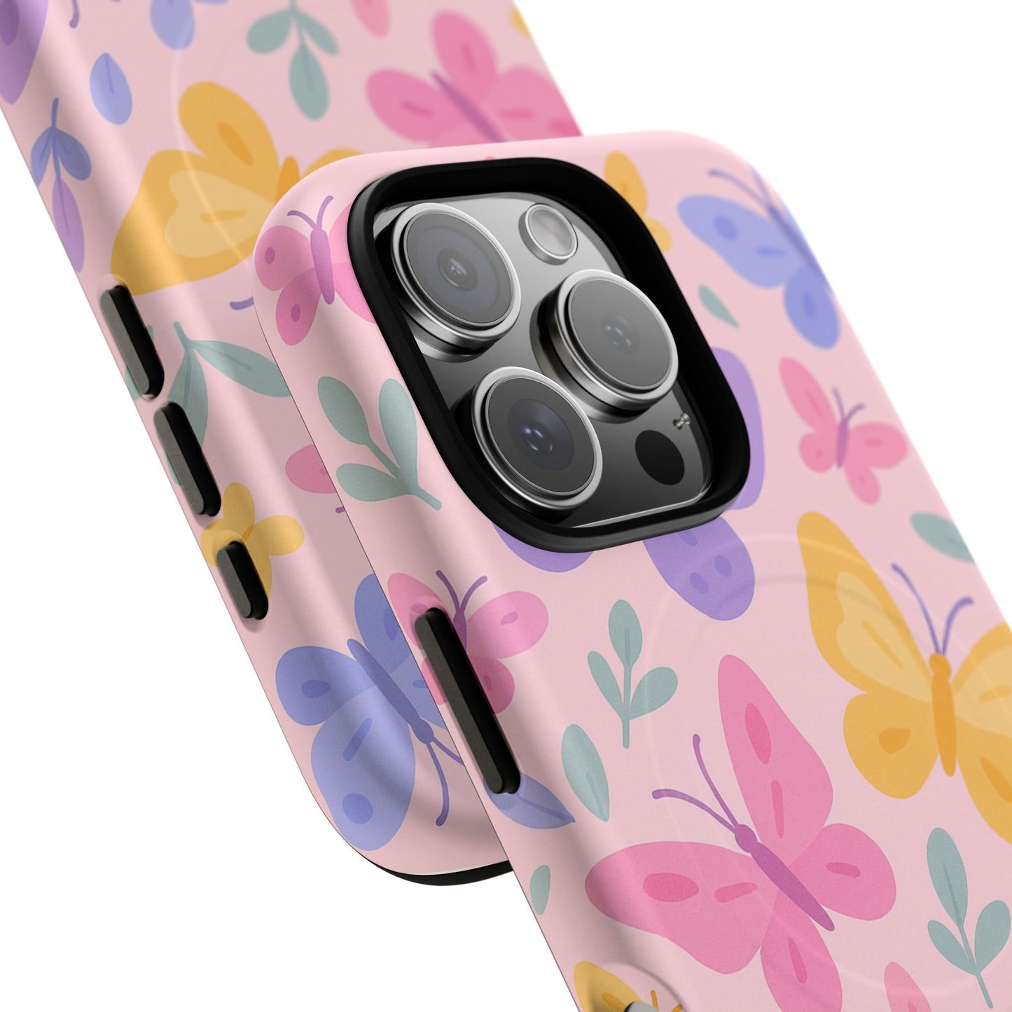 Butterfly Pattern Compatible with MagSafe Tough Magnetic Phone Case