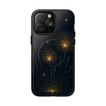 Gold Fireworks Celebration iPhone Case with MagSafe - Shamo's