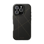 Funda para iPhone con diseño geométrico negro | MagSafe