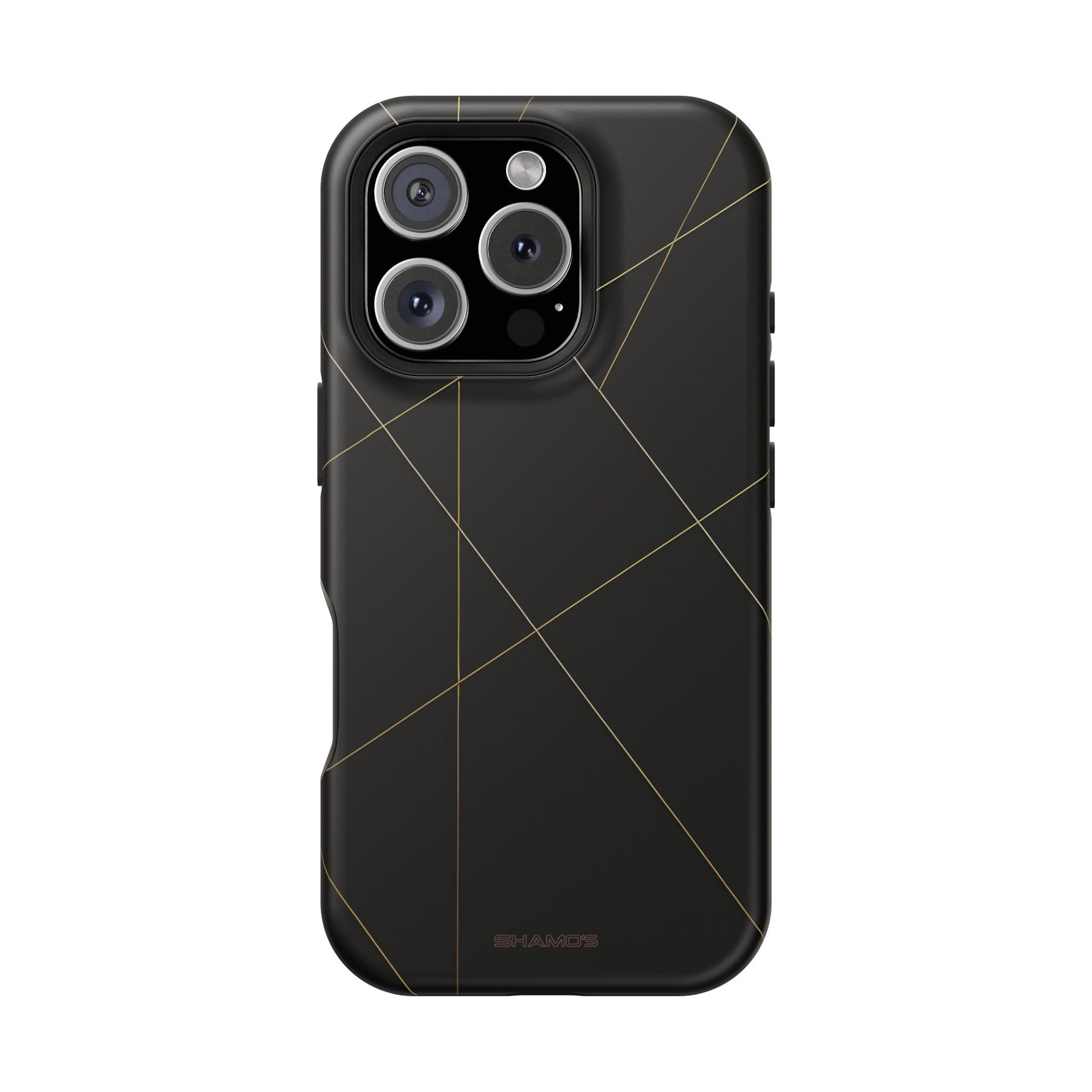 Funda para iPhone con diseño geométrico negro | MagSafe