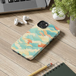 Ocean Wave Tough Phone Case — Pastel Retro Surf Pattern  Shamo's