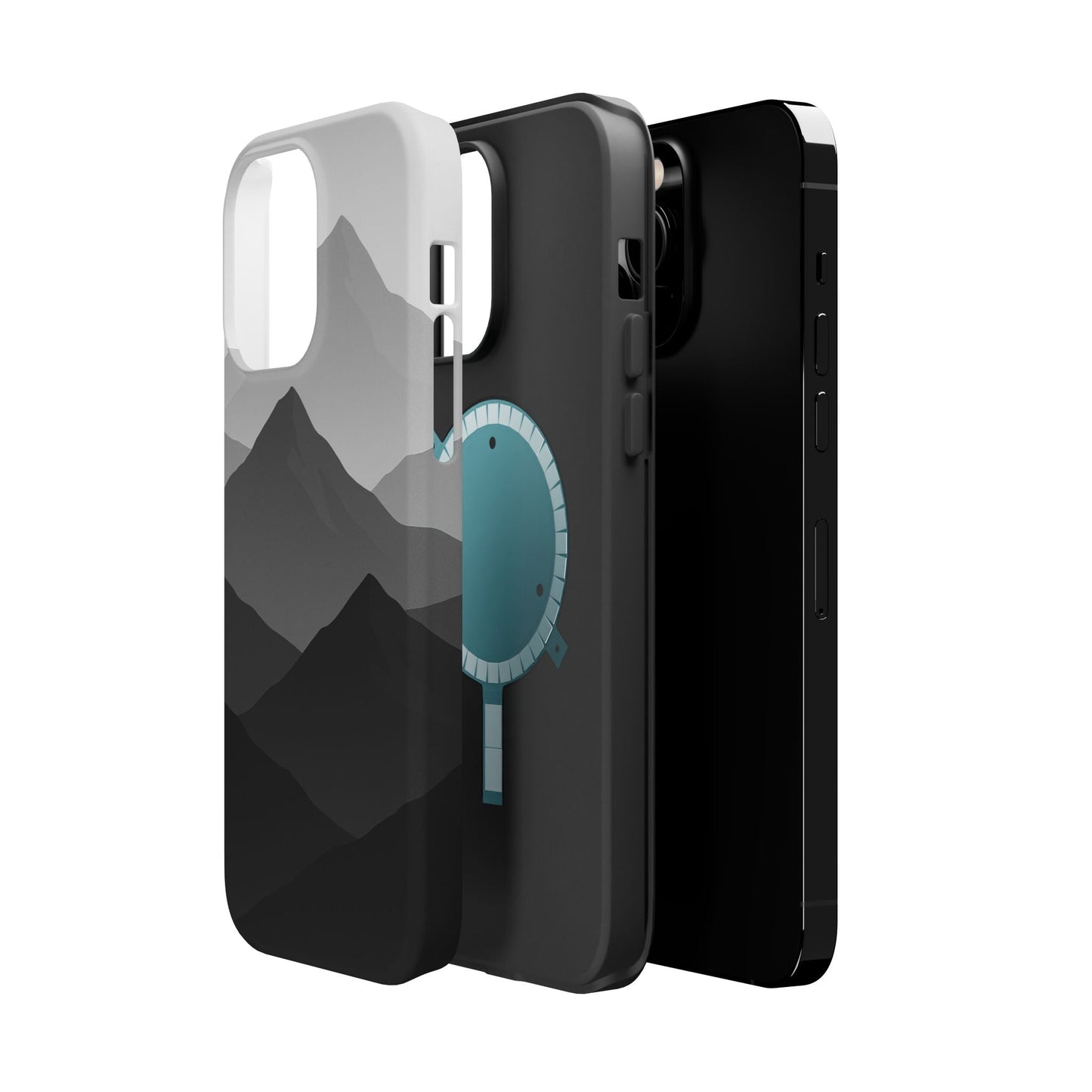 Monochrome Mountain Design iPhone Case | MagSafe  Shamo's