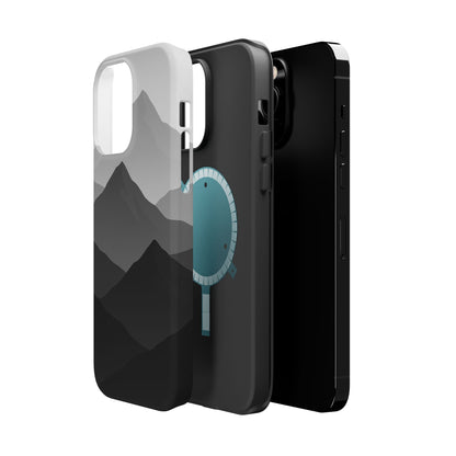 Monochrome Mountain Design iPhone Case | MagSafe  Shamo's