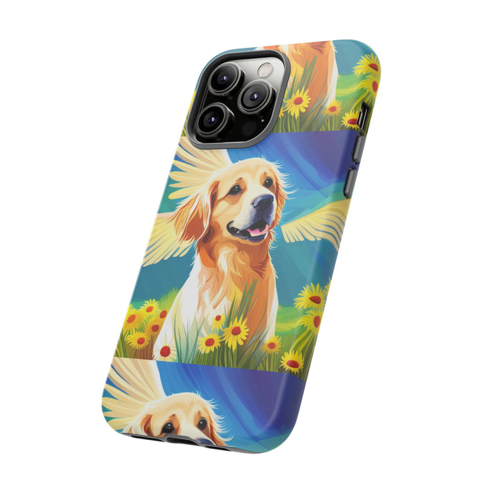 Tough Cases Golden Retriever with Wings Phone case