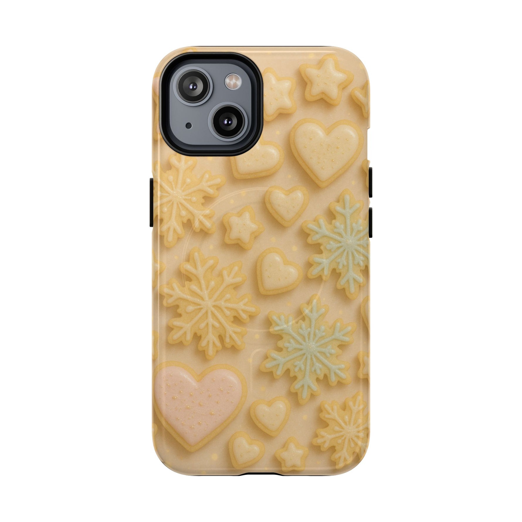 Heart & Snowflake Holiday iPhone Case — compatible with MagSafe - Shamo's