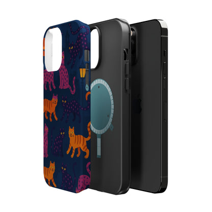 Colorful Cat Phone Case - MagSafe Impact-Resistant
