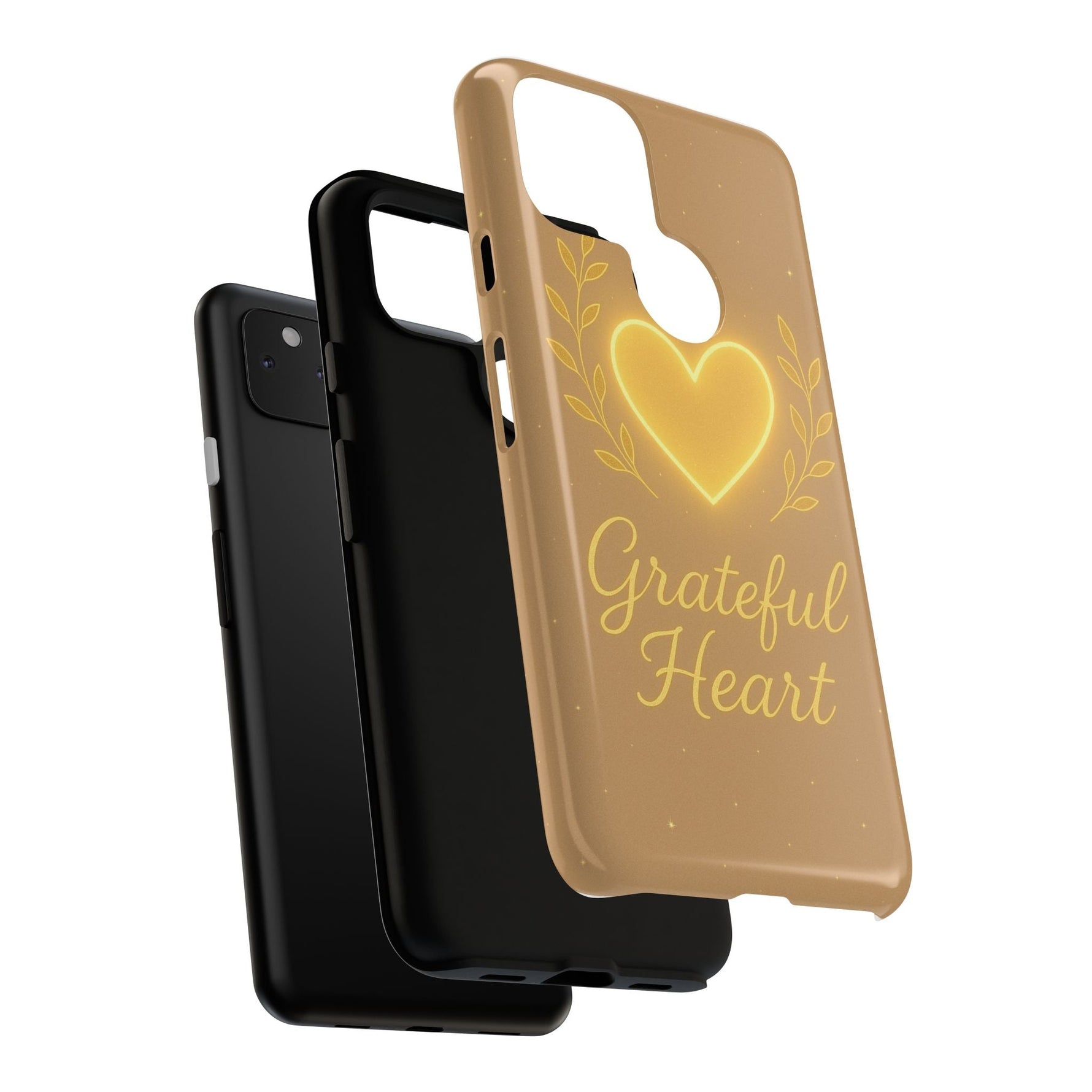 Grateful Heart iPhone Case — Warm Neon Heart  Shamo's