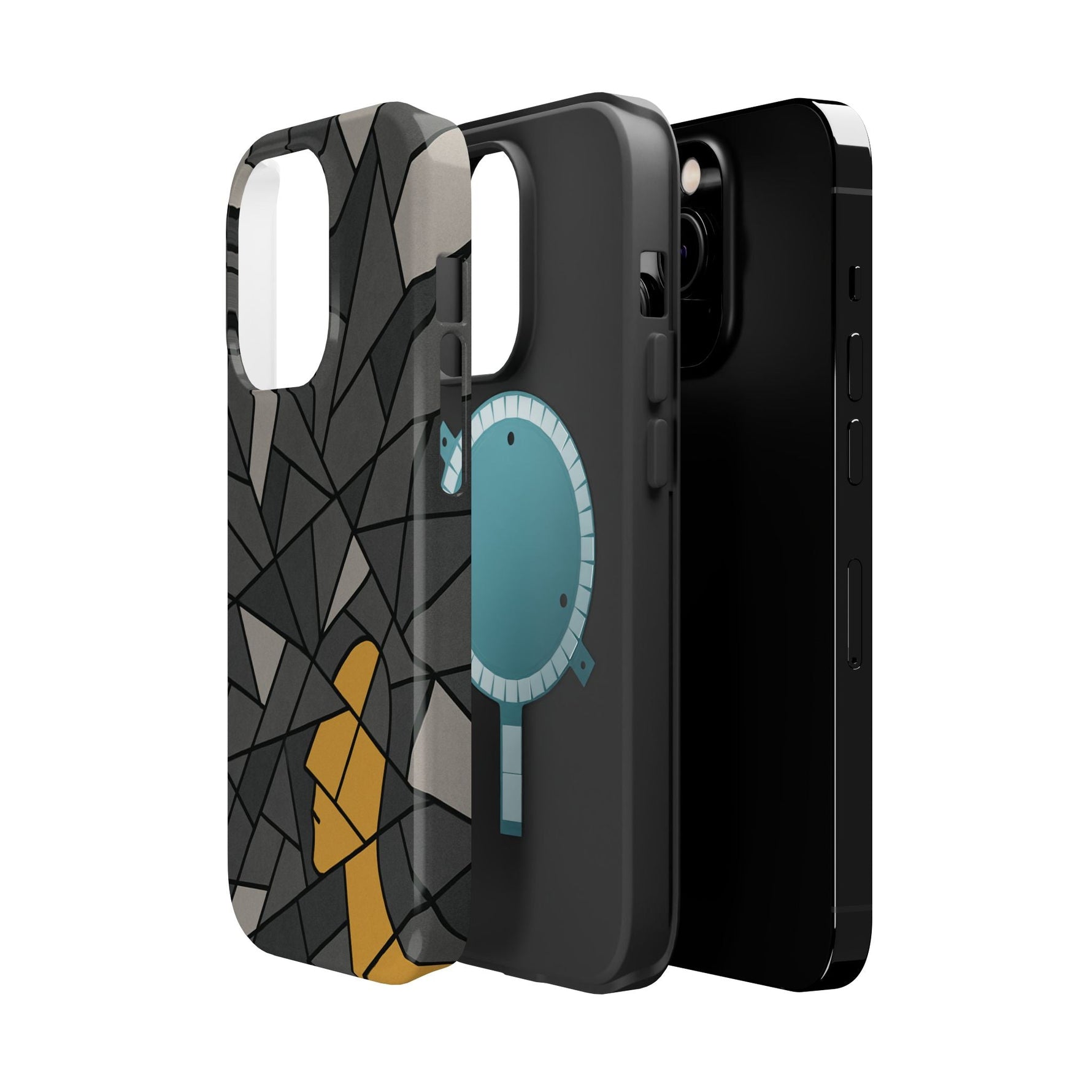 “Rebuilding Myself” Abstract iPhone Case — Magnetic MagSafe Impact-Resistant  Shamo's