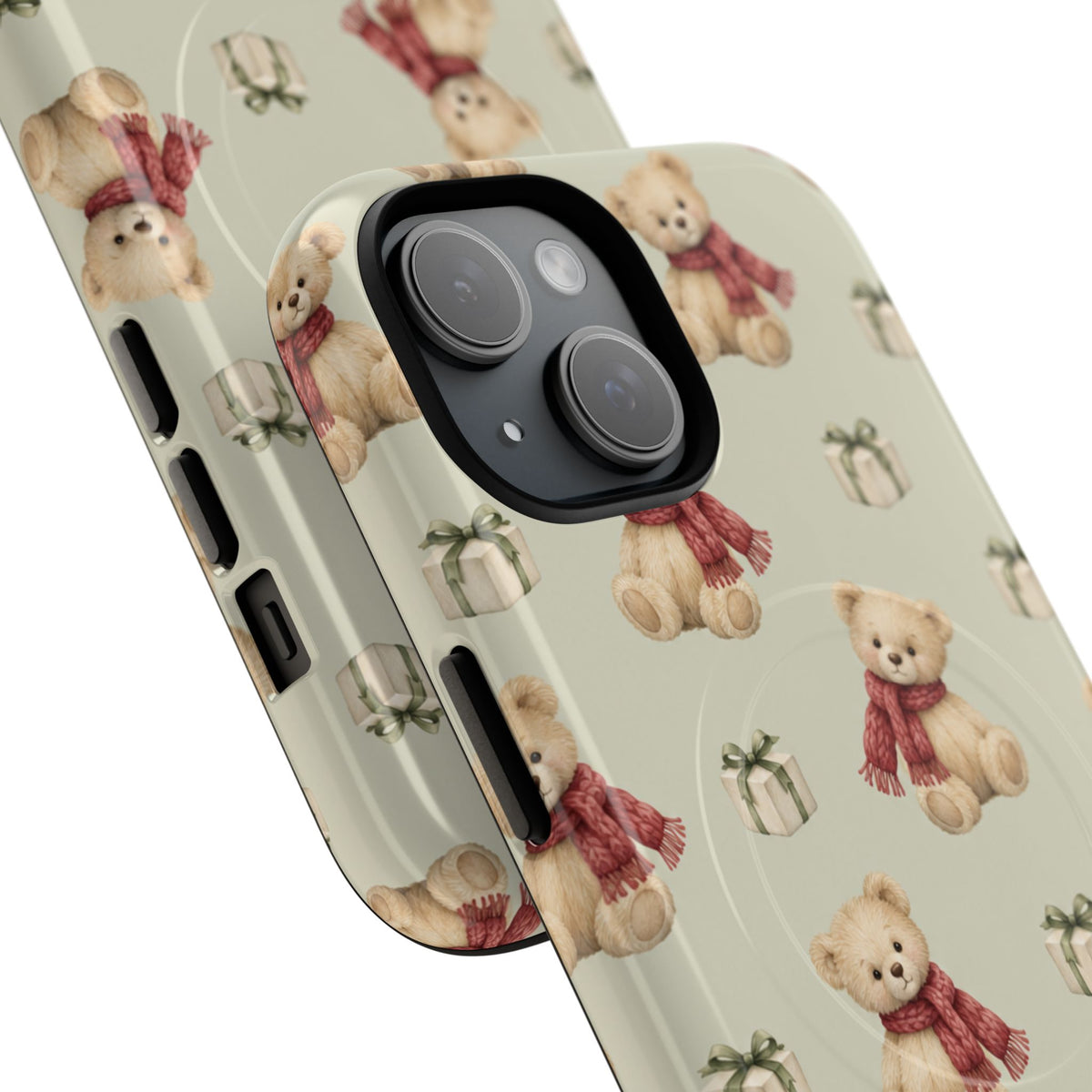 Teddy Bear on Holidays iPhone Magnetic Case with MagSafe