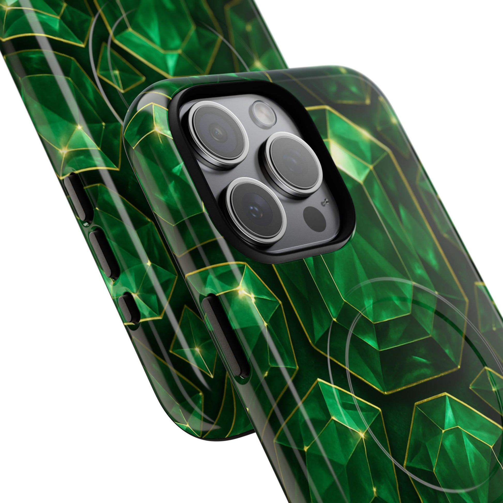 Luxury Series Emerald Gem iPhone Case with MagSafe - Shamo's