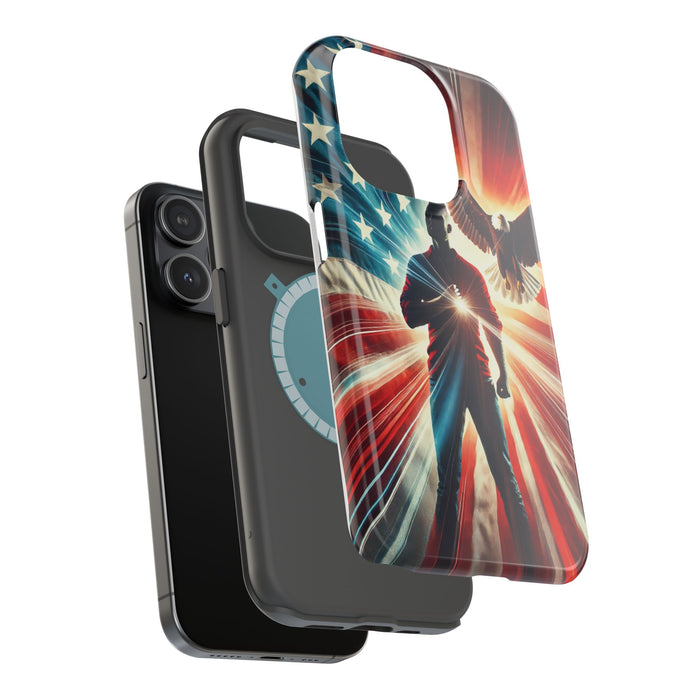 Magnetic Tough Phone Case with MagSafe Compatibility - Proud American Design Edition