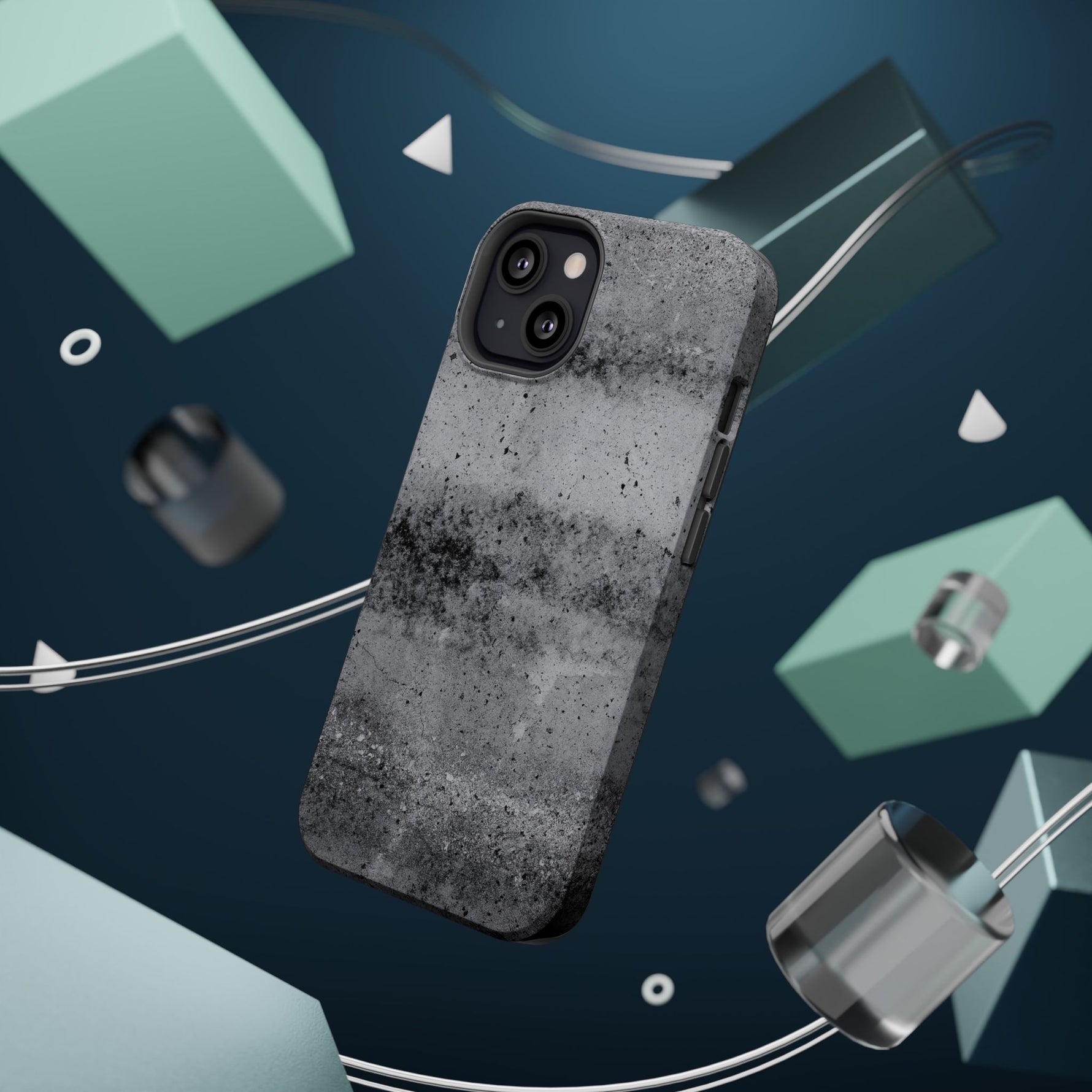 Concrete Pattern iPhone Case with Magsafe Compatibility