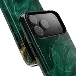 Emerald Marble with Gold Veins iPhone Case | with MagSafe  Shamo's