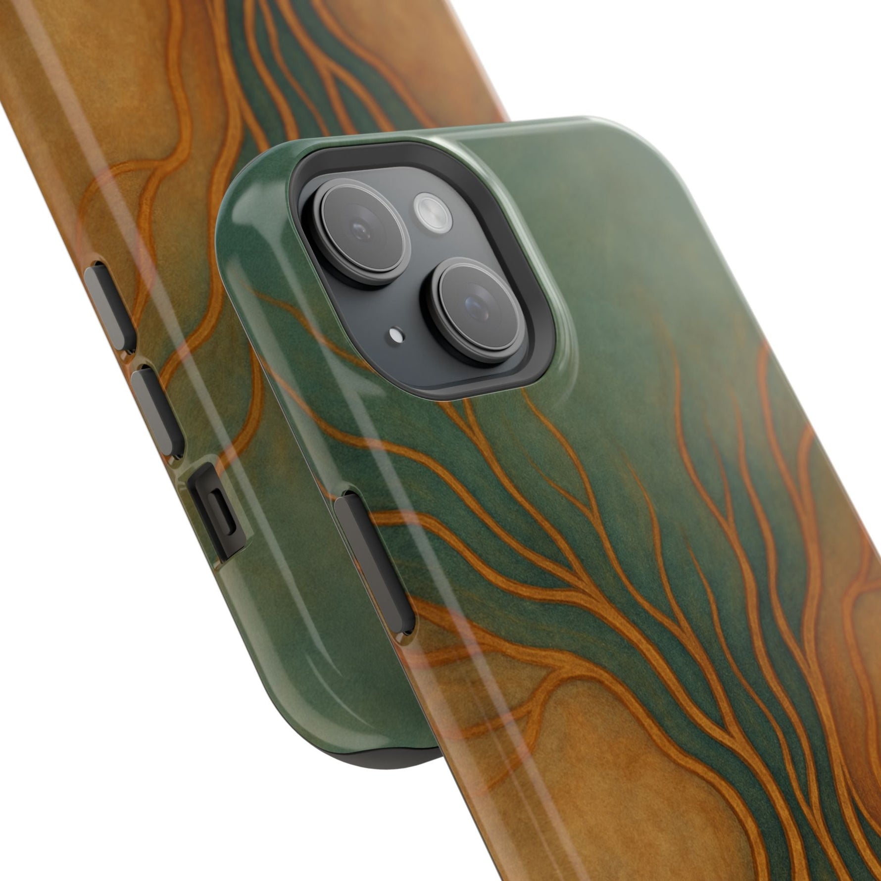 Abstract Tree of Life Design Golden Origin iPhone Case | MagSafe Compatible  Shamo's