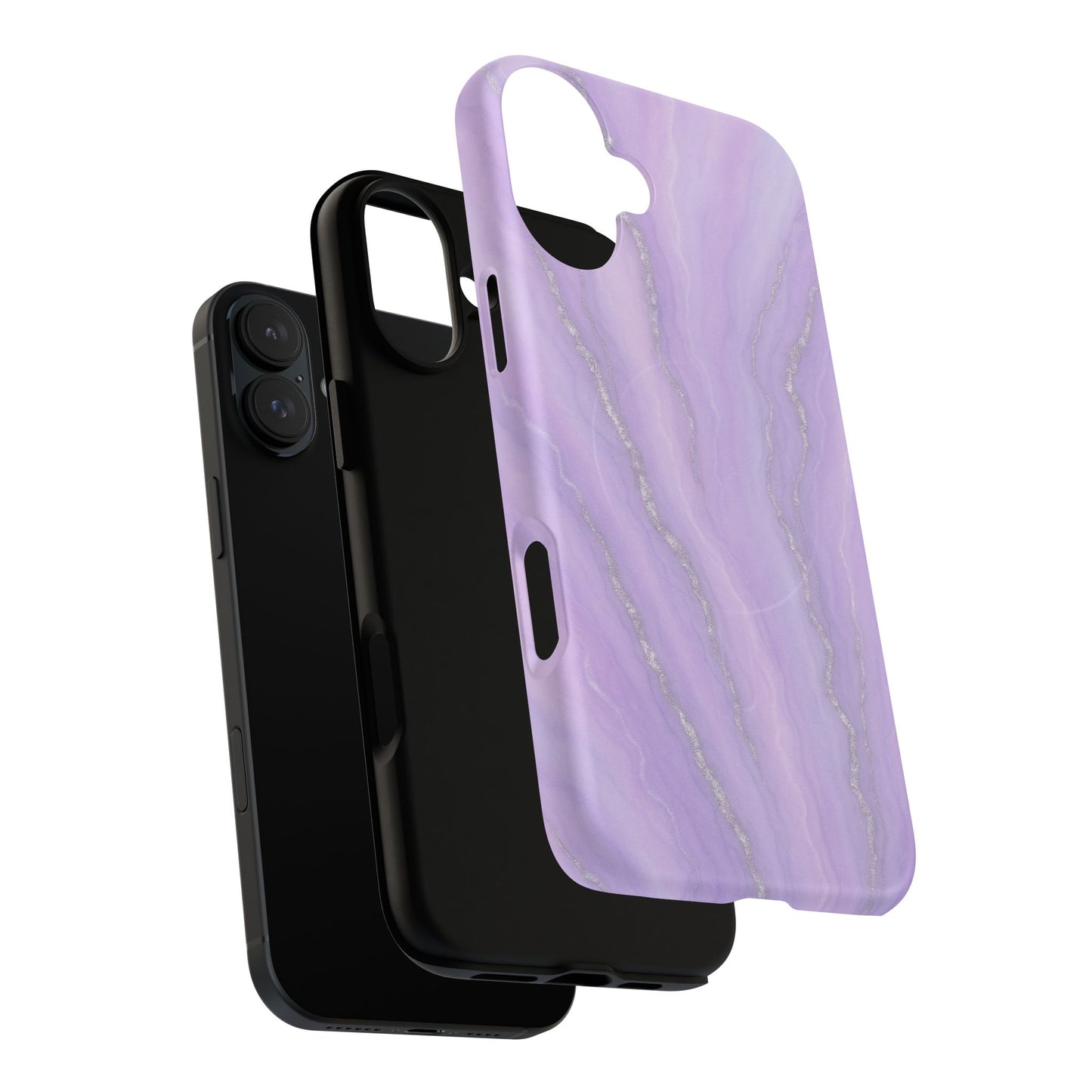 Lavender Marble iPhone Case with MagSafe