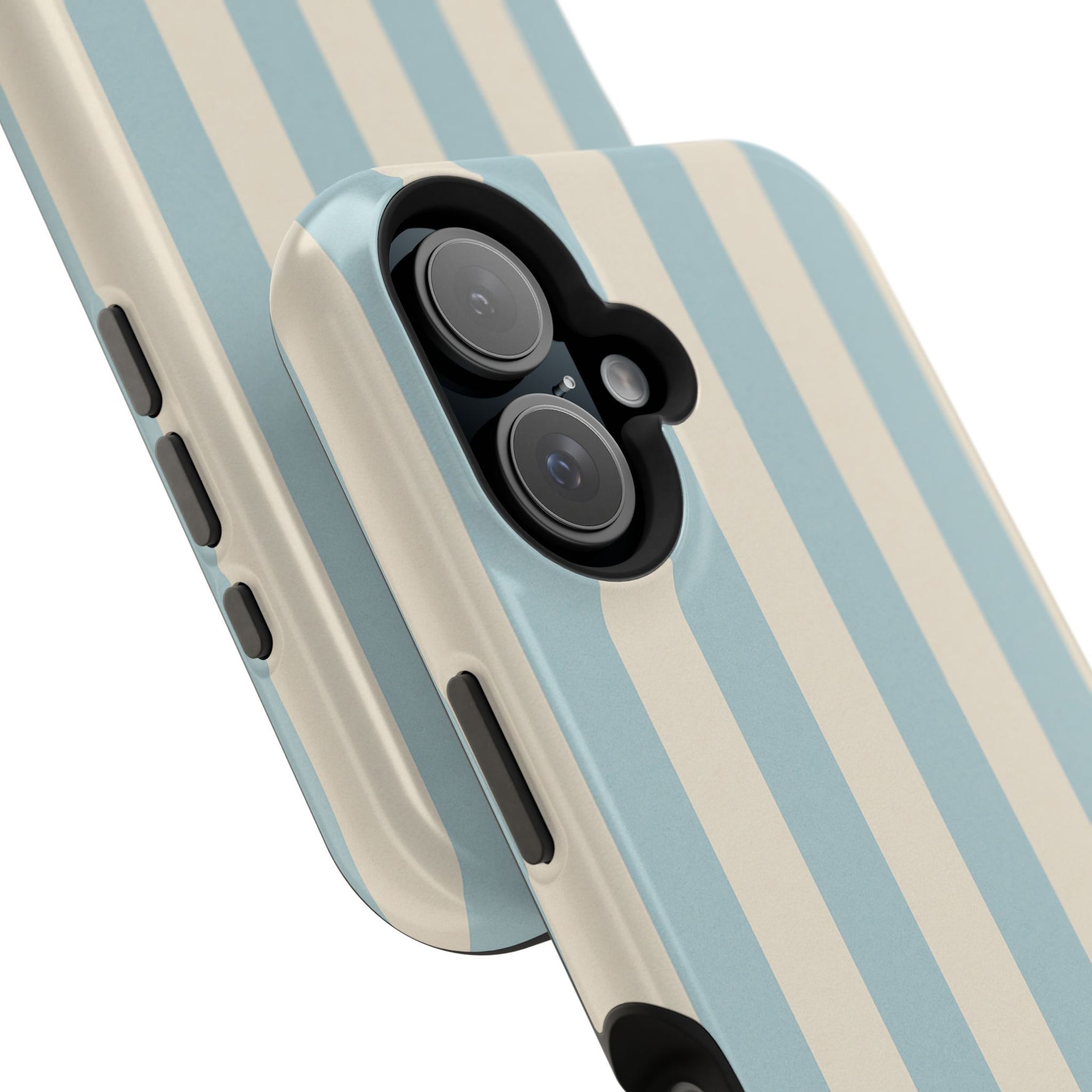 Blue Strips Pattern iPhone Case Compatible with MagSafe - Shamo's