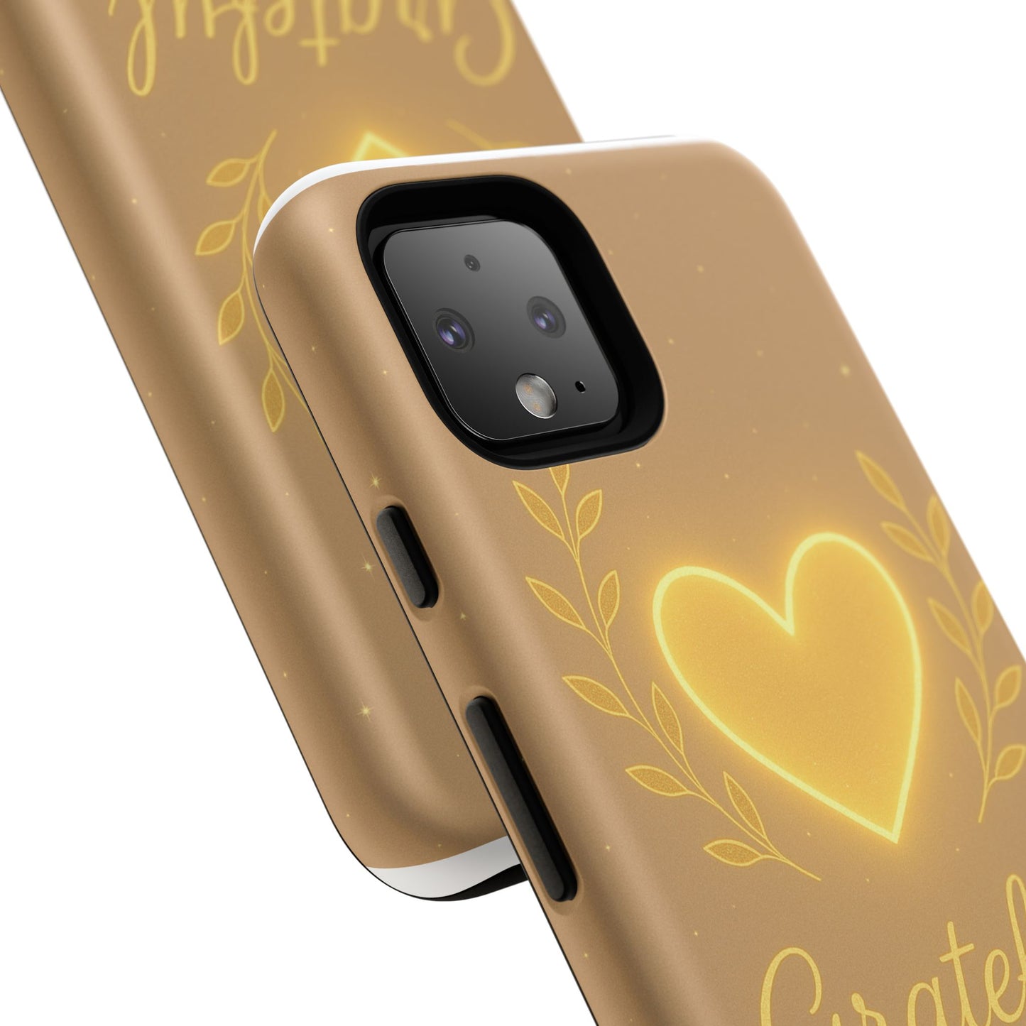 Grateful Heart iPhone Case — Warm Neon Heart