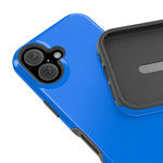 Cobalt Pop Blue Solid Color Impact-Resistant iPhone Case | Slim Shockproof MagSafe-Compatible