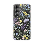 Clear Floral Impact-Resistant Phone Case — Pastel Wildflower Design