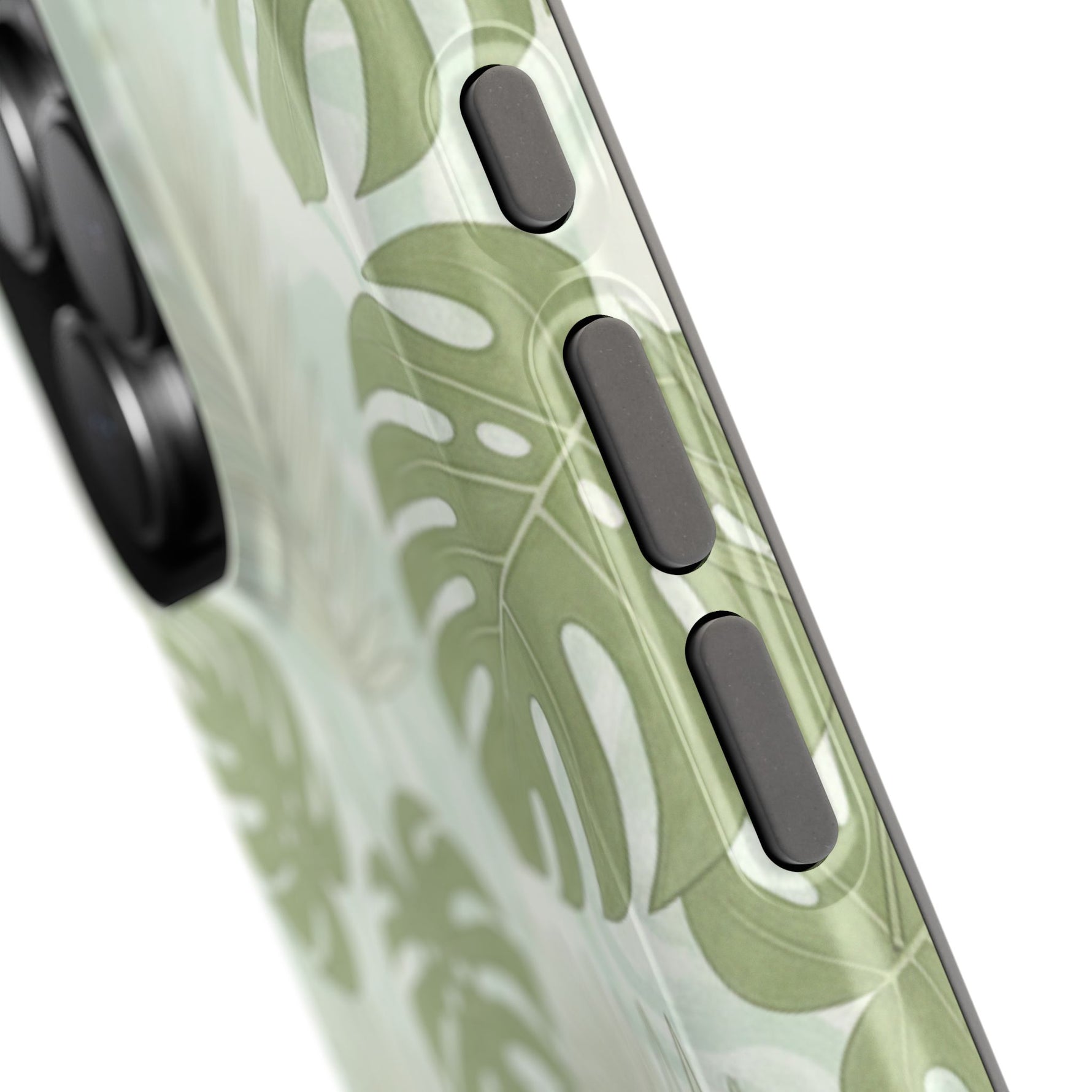 Tropical Monstera Phone Case, Impact-Resistant Magnetic iPhone Cover with MagSafe Compatibility