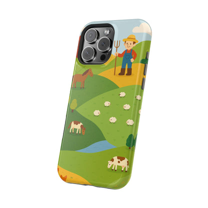 Farm-Themed Impact-Resistant MagSafe Phone Case