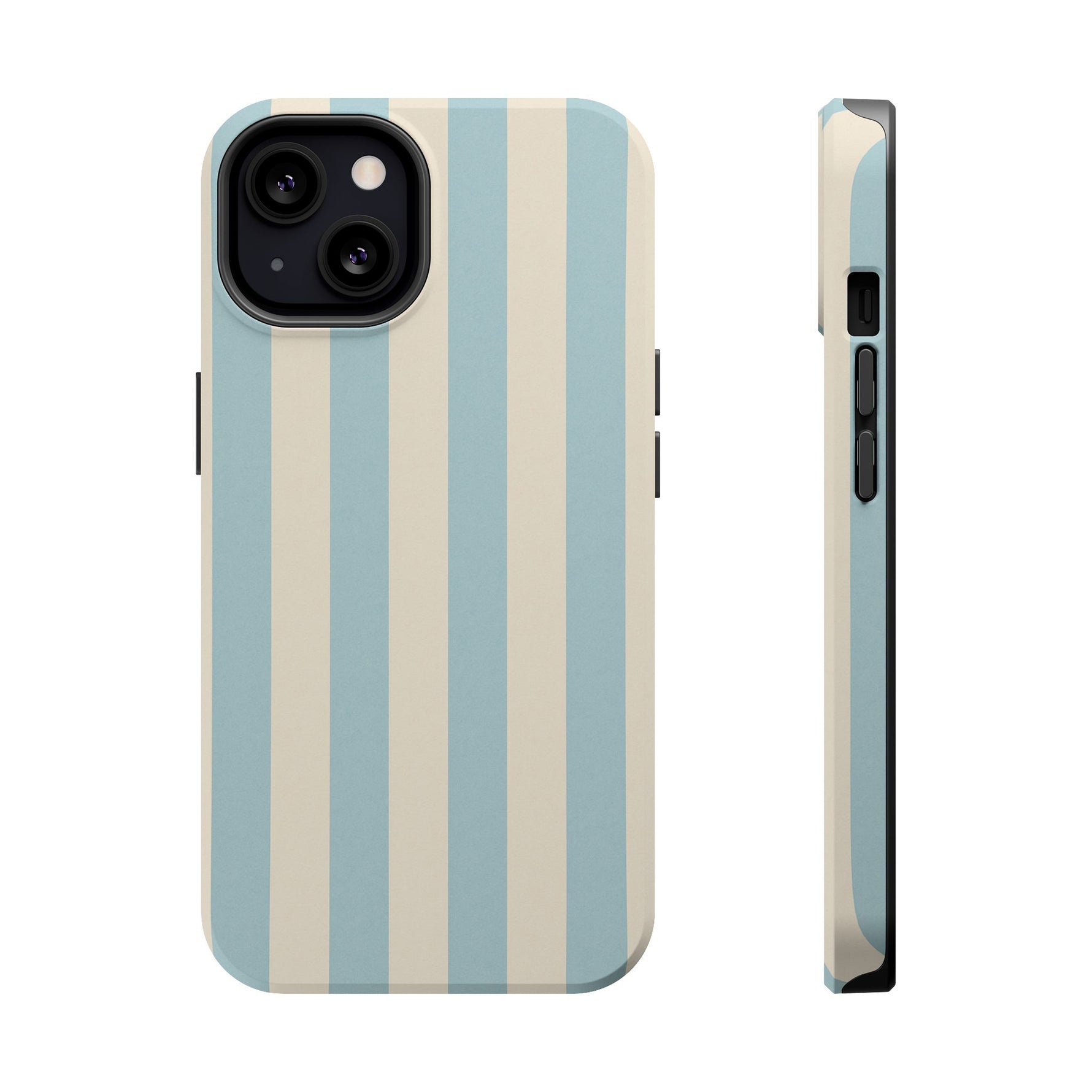 Blue Strips Pattern iPhone Case Compatible with MagSafe - Shamo's