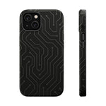Black Circuit Board Design iPhone Case | MagSafe  Shamo's iPhone 14 / Glossy