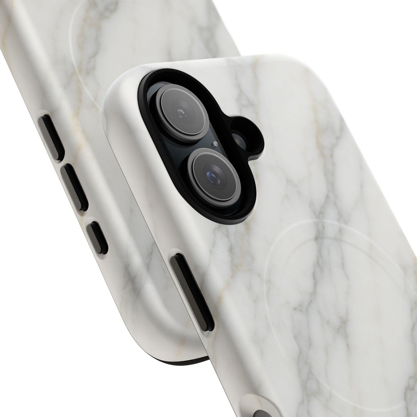 Classic White Marble iPhone Case with MagSafe