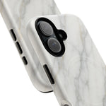 Classic White Marble iPhone Case with MagSafe  Shamo's