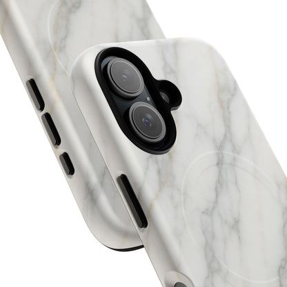 Classic White Marble iPhone Case with MagSafe