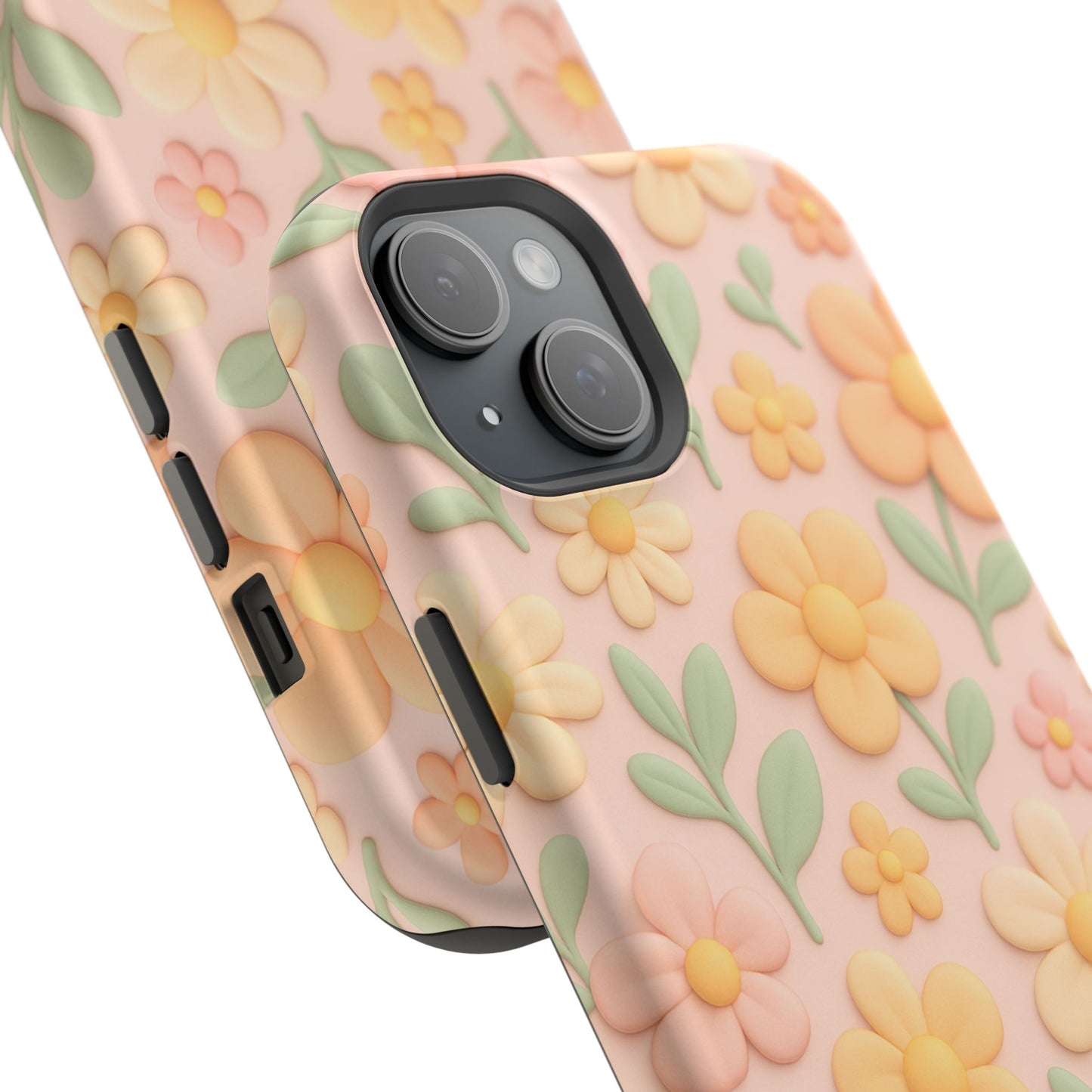 Vintage Floral 3D iPhone Case | MagSafe Compatible