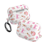 AirPods Case, Pink Beauty Boss Lady Makeup Pattern Silicone Protective Cover