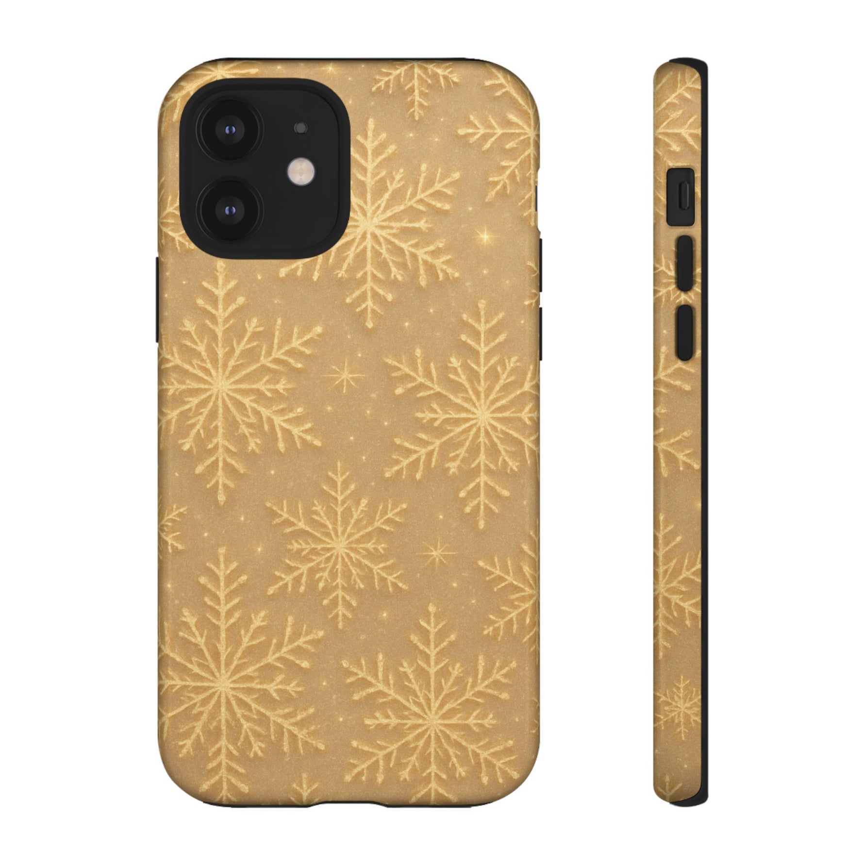 Golden Snowflake Holiday iPhone Case - Shamo's