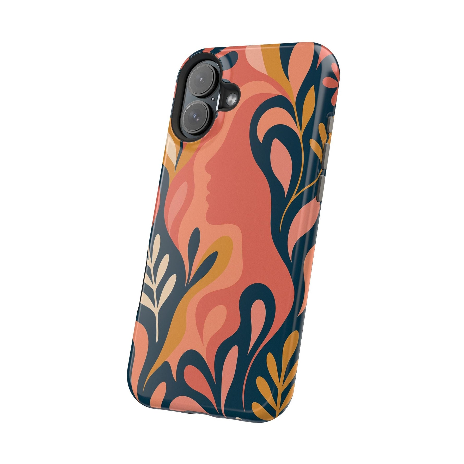 Floral Feminine Abstract MagSafe Impact-Resistant iPhone Case  Shamo's