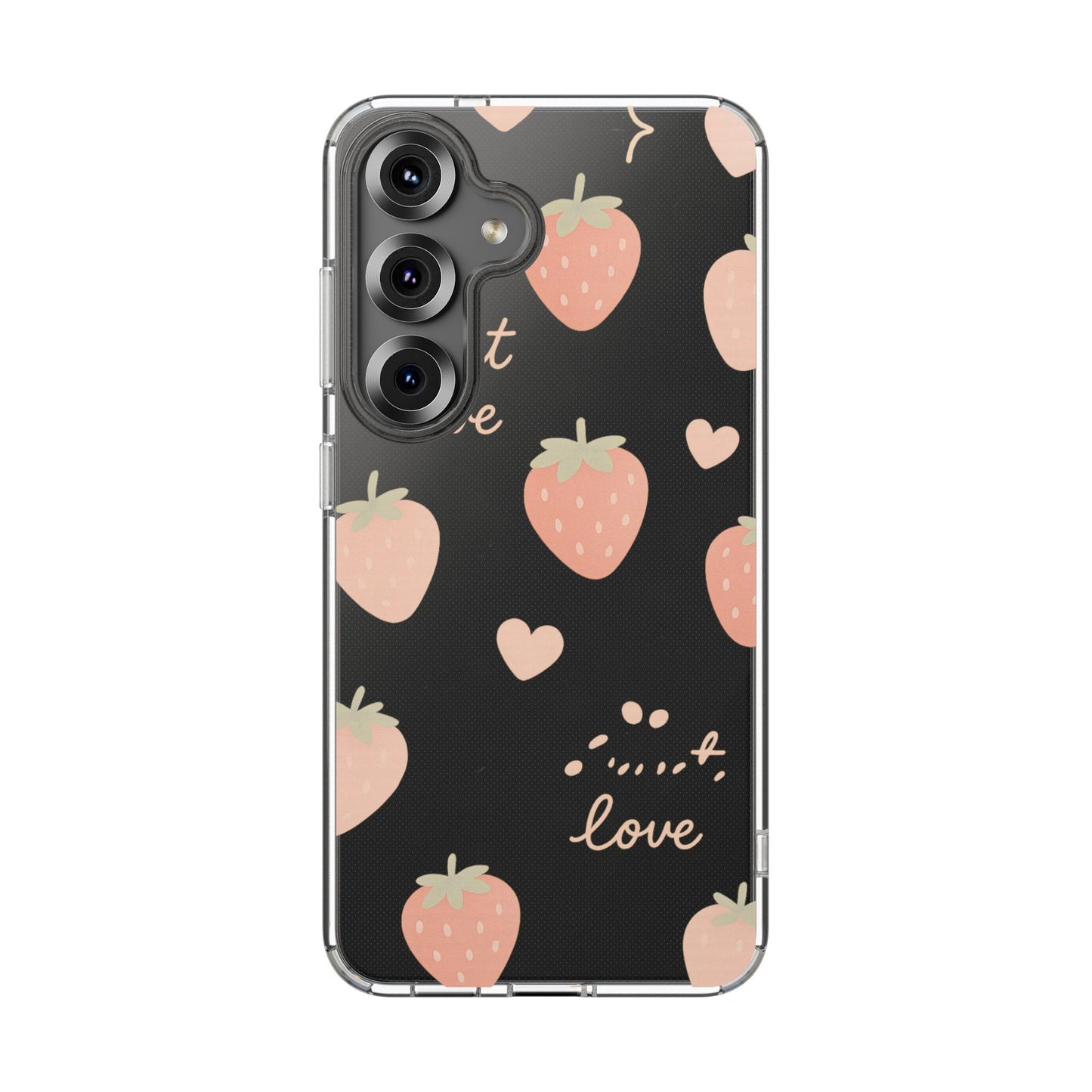 Sweet Love Strawberry Clear iPhone Case | MagSafe - Shamo's
