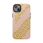 Pink Gold Leopard iPhone Case compatible with MagSafe - Shamo's