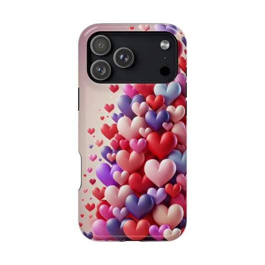 Love Hearts MagSafe iPhone Case — Magnetic, Impact-Resistant