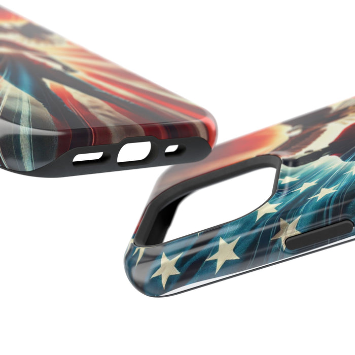 Magnetic Tough Phone Case with MagSafe Compatibility - Proud American Design Edition