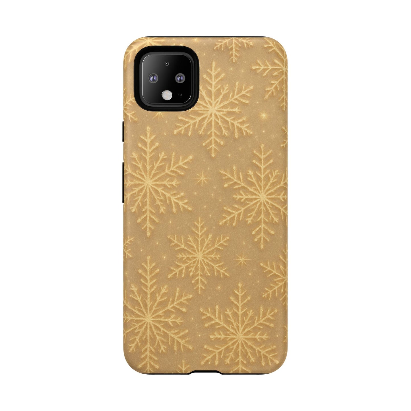 Golden Snowflake Holiday iPhone Case