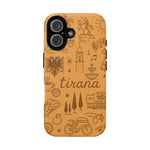 Tirana Illustrated Hand-Drawn iPhone Case — Albanian Landmarks & Icons | MagSafe compatible  Shamo's iPhone 16 / Matte