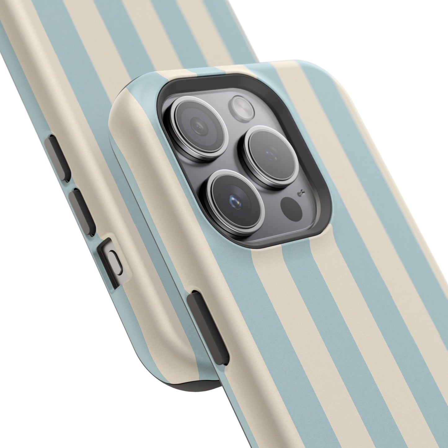 Blue Strips Pattern iPhone Case Compatible with MagSafe