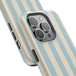 Blue Strips Pattern iPhone Case Compatible with MagSafe - Shamo's